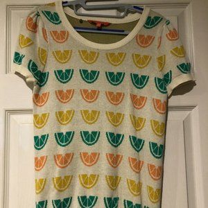 Sweater type short sleeve shirt